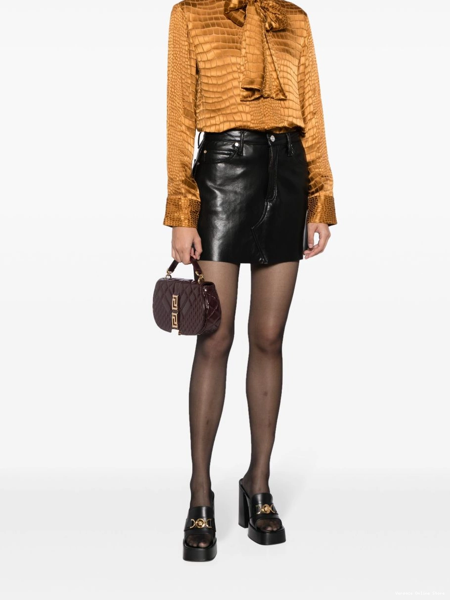 Affordable Versace croc-effect shirt Women scarf-tie 0716